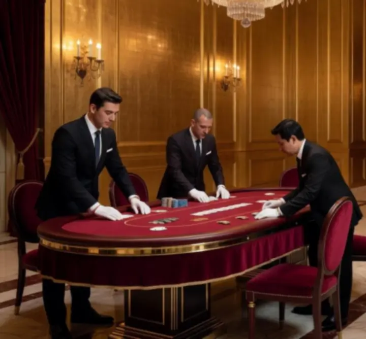 Profesjonalna oprawa stołów do ruletki i blackjacka na evencie firmowym