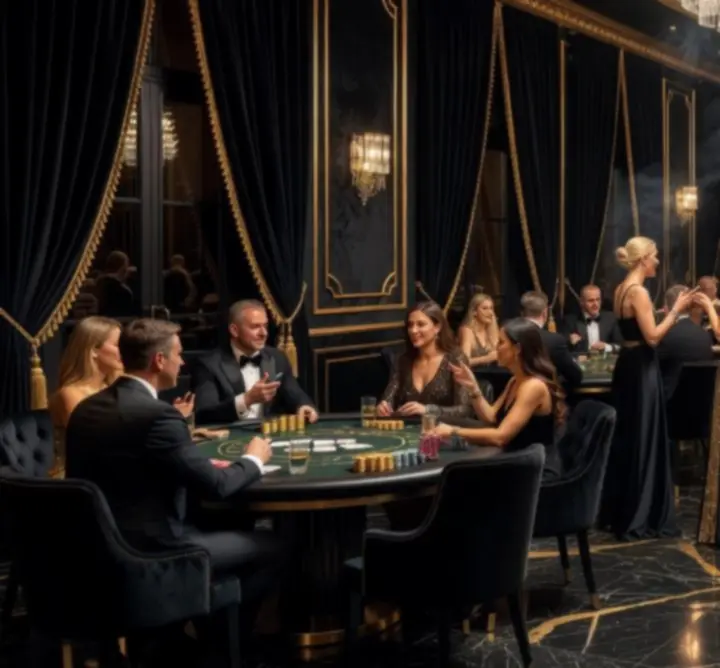 Luksusowy wieczór pokerowy w klimacie eventu kasynowego